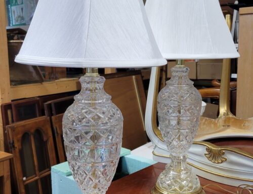 Pair of Crystal Table Lamps