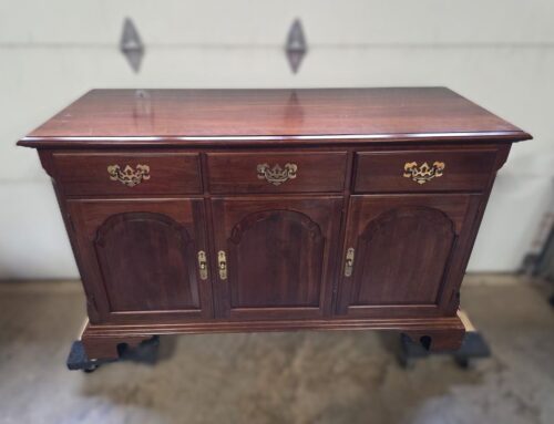 Ethan Allen Traditional Cherry China Cabinet