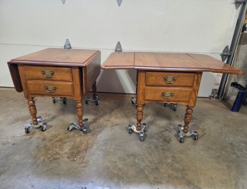 Ethan Allen Drop Leaf Side Tables