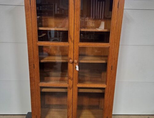 Solid Oak Display Cabinet